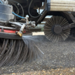 Brosse de balayeuse utilisée par AFC Balayage pour l’entretien des voiries en Alsace.
